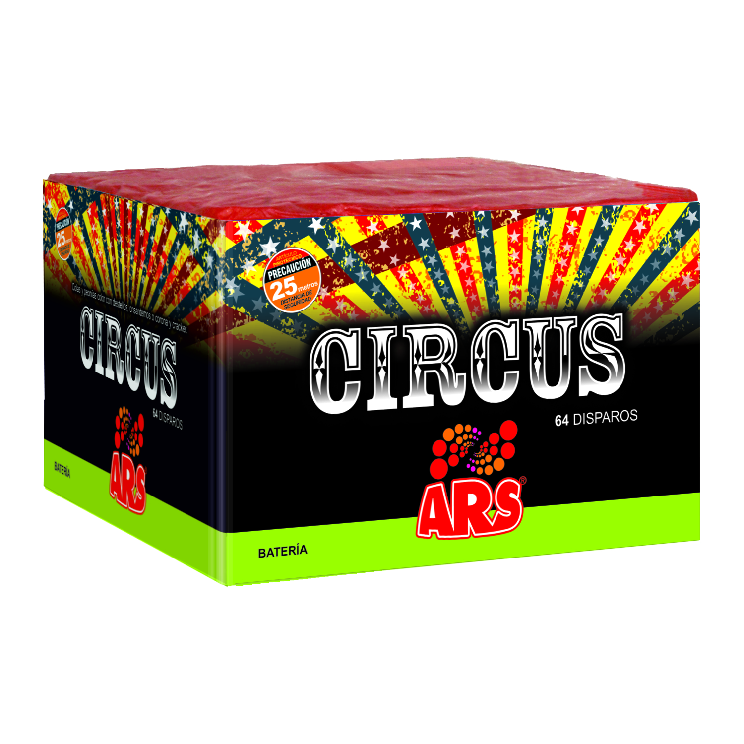 producto Circus batería de 64 disparos