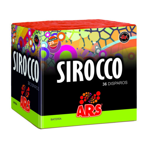 producto batería Sirocco 36 disparos