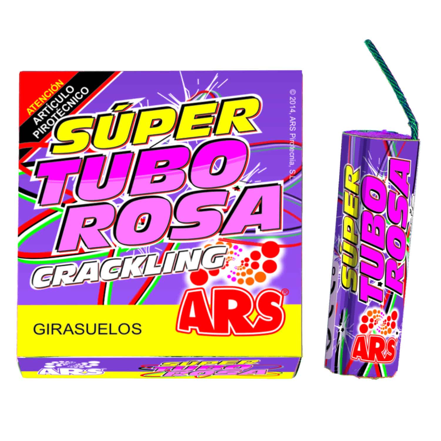 súper tubo rosa girasuelo